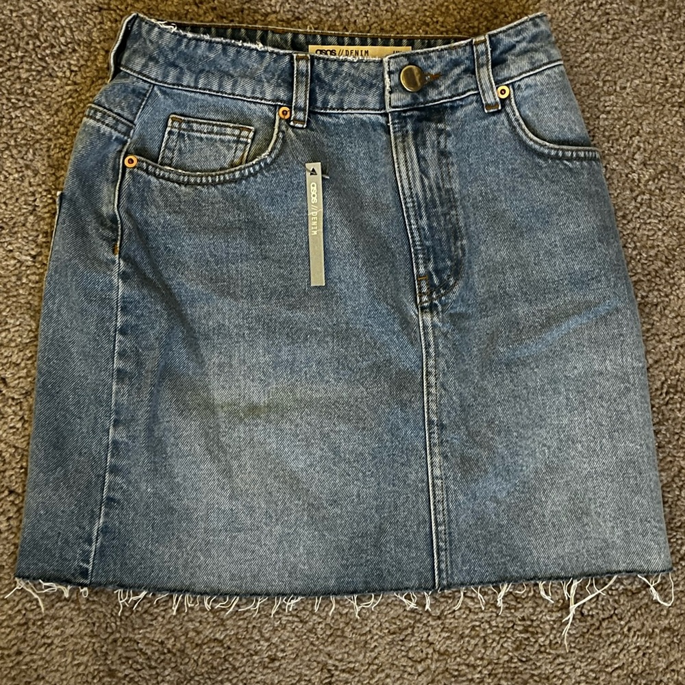 ASOS Classic Blue Denim Mini Skirt
